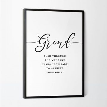Grind Definition Printable Artwork
