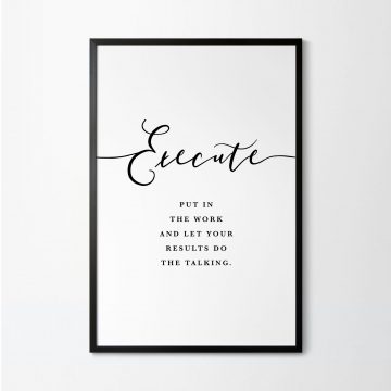 Execute Definition Printable Artwork