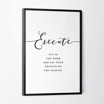 Execute Definition Printable Artwork