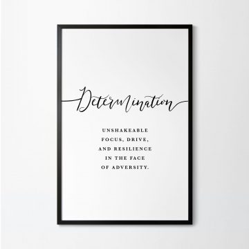 Determination Definition Printable Artwork