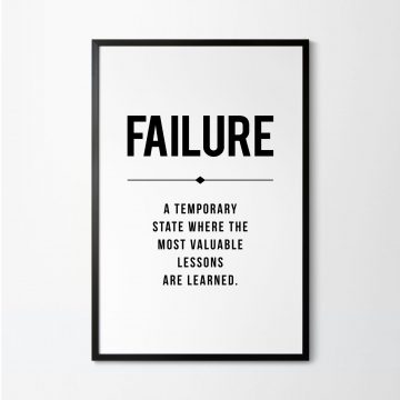Failure Definition Printable Artwork