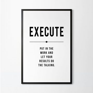 Execute Definition Printable Artwork