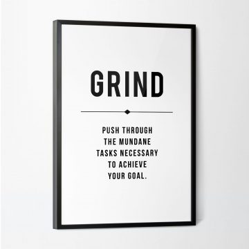 Grind Definition Printable Artwork