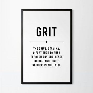 Grit Definition Printable Artwork