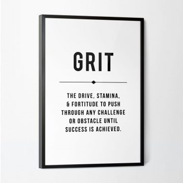 Grit Definition Printable Artwork