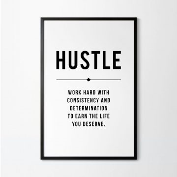 Hustle Definition Printable Artwork