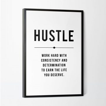 Hustle Definition Printable Artwork