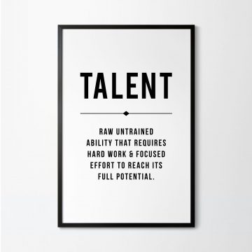 Talent Definition Printable Artwork