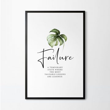 Failure Definition Printable Artwork