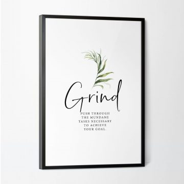 Grind Definition Printable Artwork