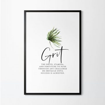 Grit Definition Printable Artwork