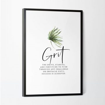 Grit Definition Printable Artwork