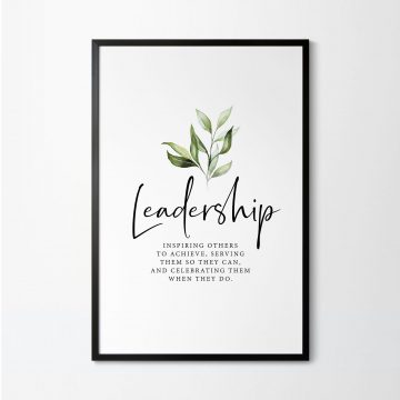 Leadership Definition Printable Artwork